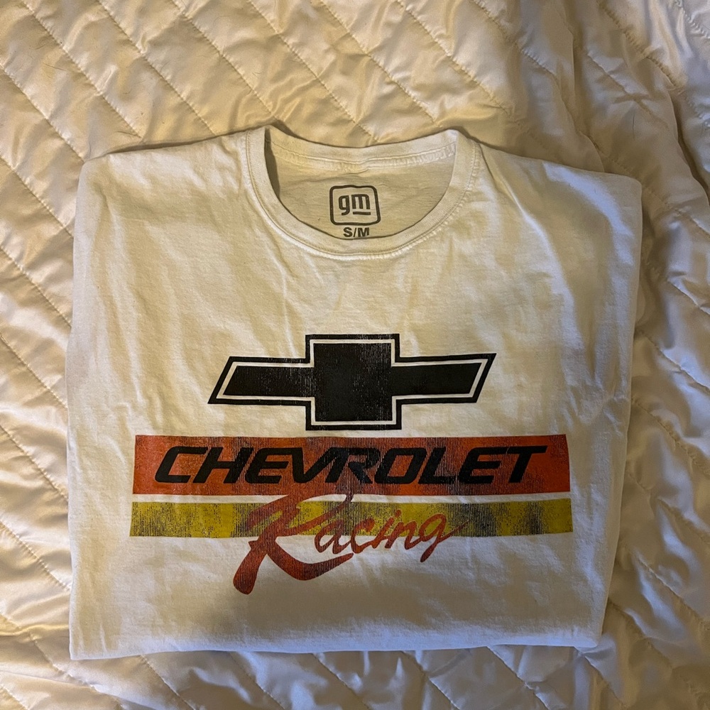 Urban Outfitters White Chevrolet Racing Tee